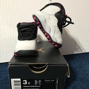 Toddler Baby Girls Jordan 10 Retro - Size 3c